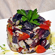 Salad octopus with potatoes, tomatoes and Gaeta olives